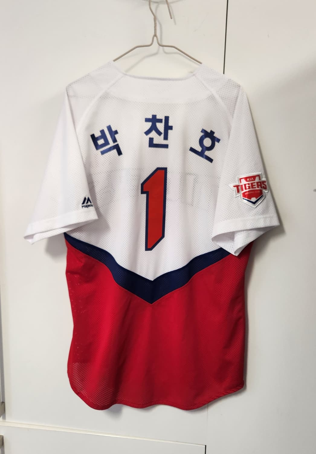 마제스틱 KIA 타이거즈 야구 박찬호 유니폼 100-105 추천해요 상품이미지2