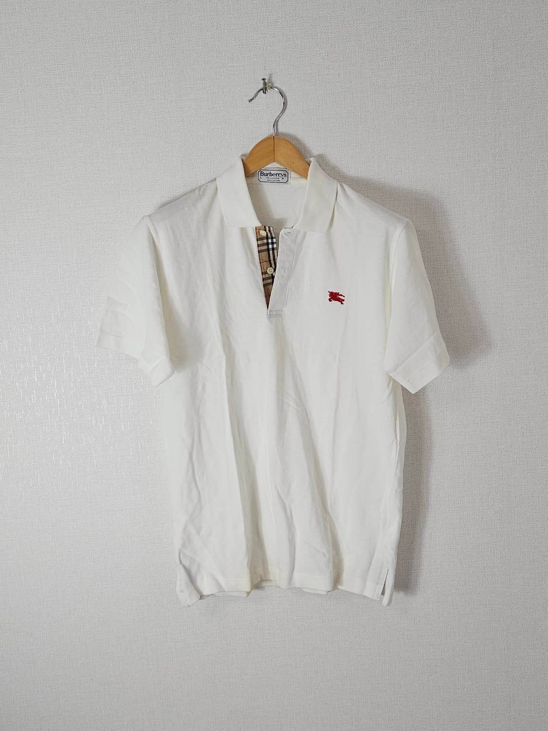 버버리 시그니처 로고 정품 반팔 카라티 폴로 피케티 L 상품이미지1