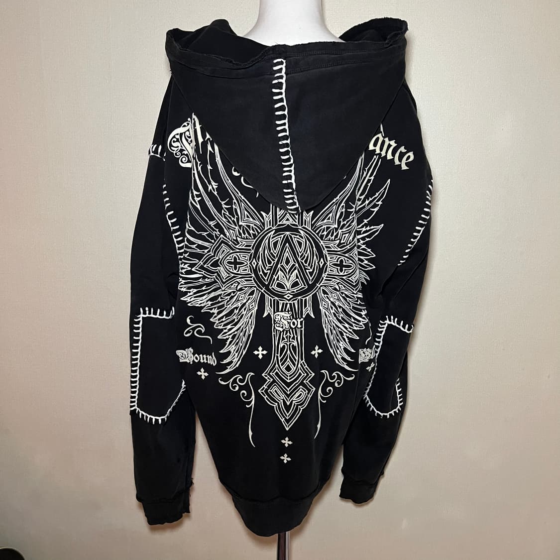 Affliction . 엠브로이드 스티치 후드집업 상품이미지2