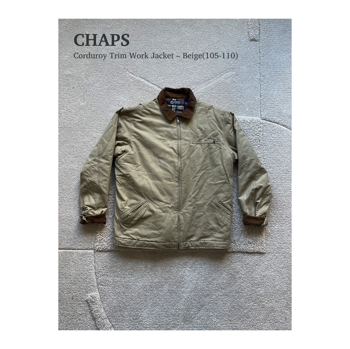 챕스 코듀로이 트림 워크 자켓 (105-110) 상품이미지1