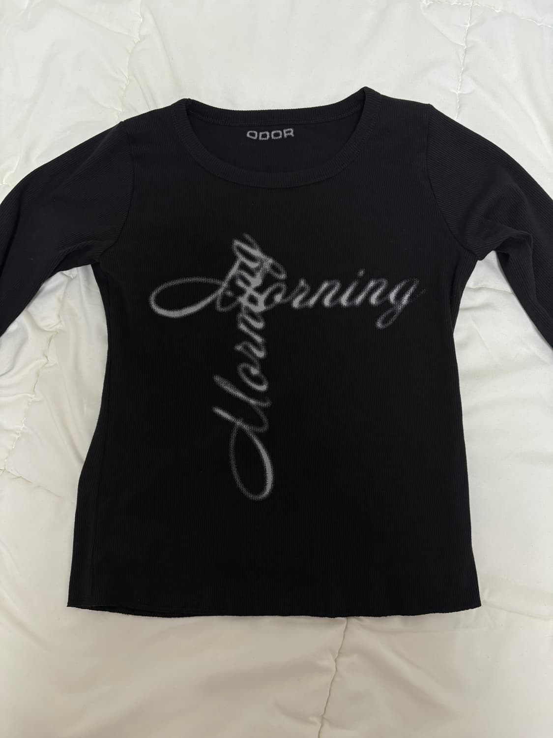 상태굿)오도어 골지 티셔츠 상품이미지6