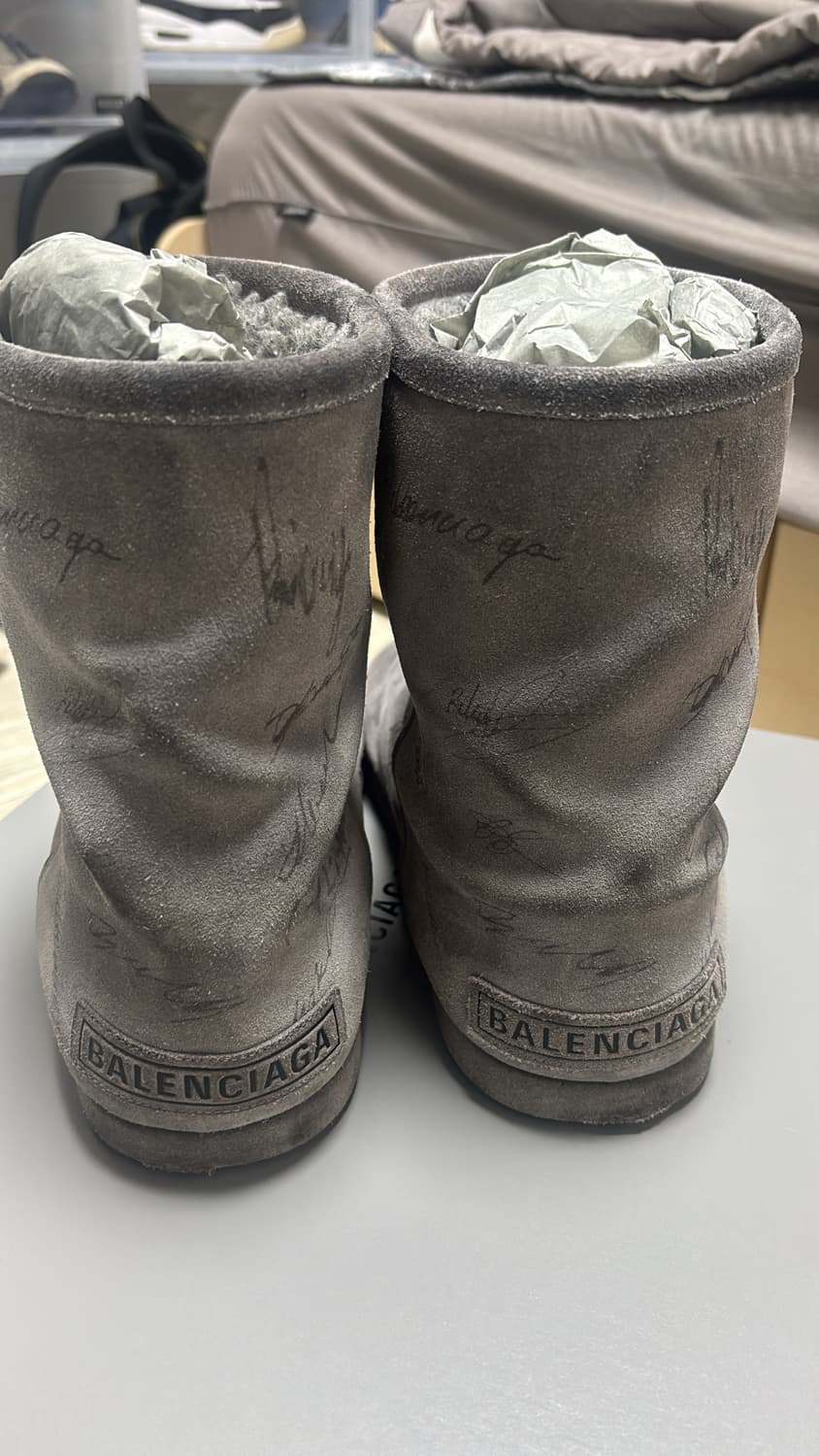 발렌시아가 남성 알래스카 스키부츠 소프트 부티 그레이 41사이즈 상품이미지4