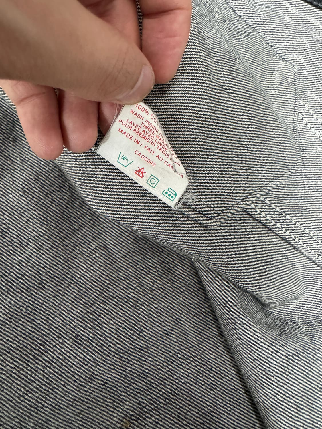 리바이스 80s 흑청데님자켓 레귤러 42 L사이즈 상품이미지8