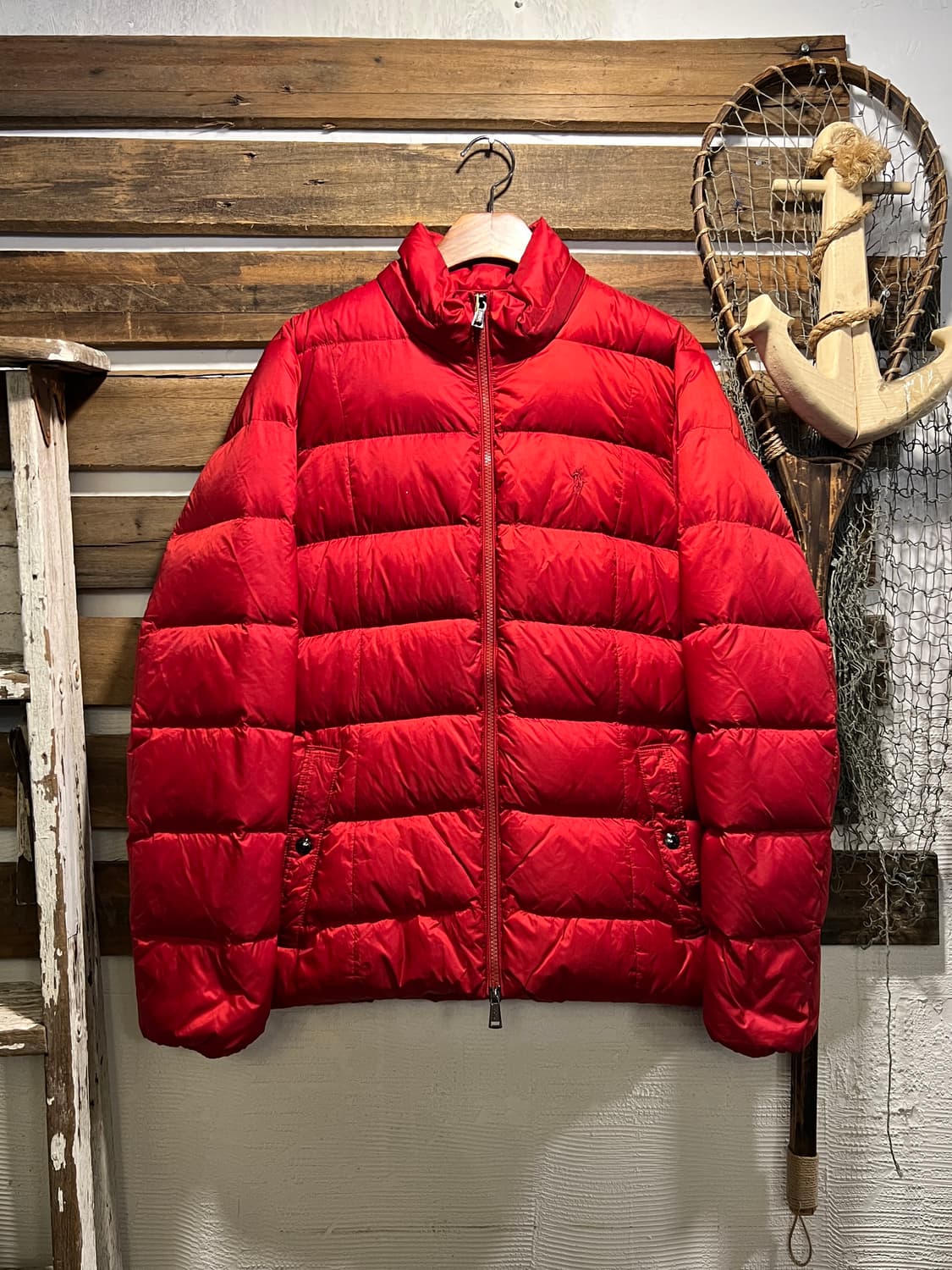 [L]폴로 랄프로렌 신형 레드 덕다운 패딩 상품이미지1