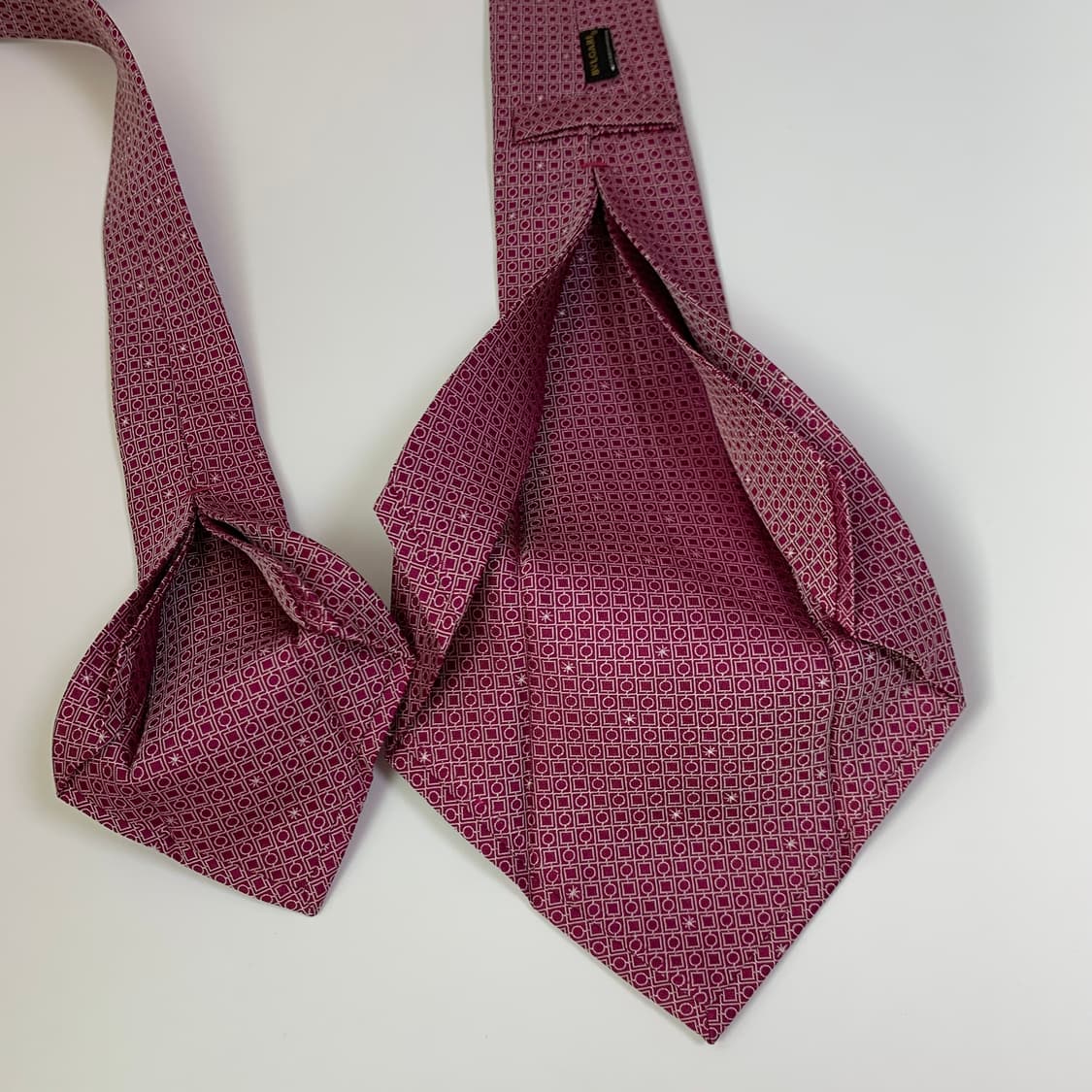 불가리(BVLGARI) 명품 자카드 100실크 슬림넥타이 A+등급 상품이미지8