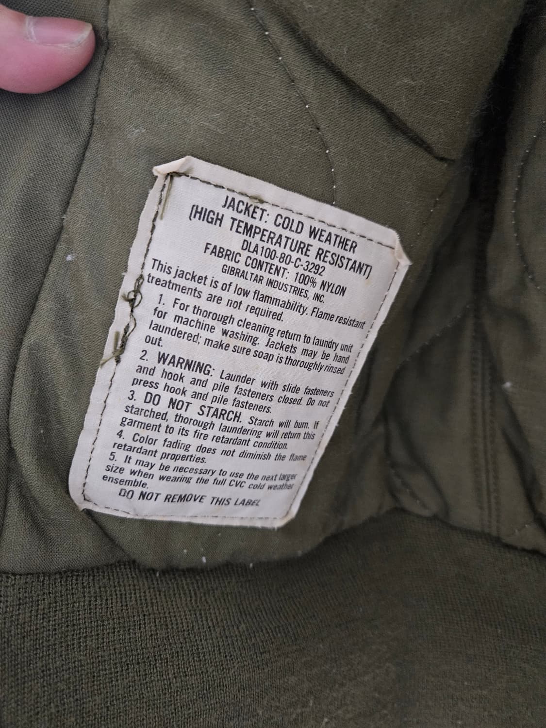 90s cvc 탱커자켓 s사이즈 상품이미지5