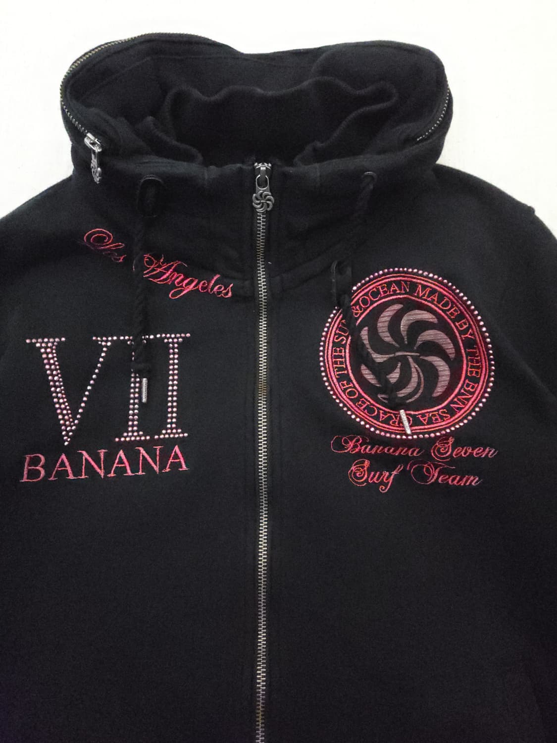 BANANA SEVEN 블랙 프린팅 후드집업 L 상품이미지2