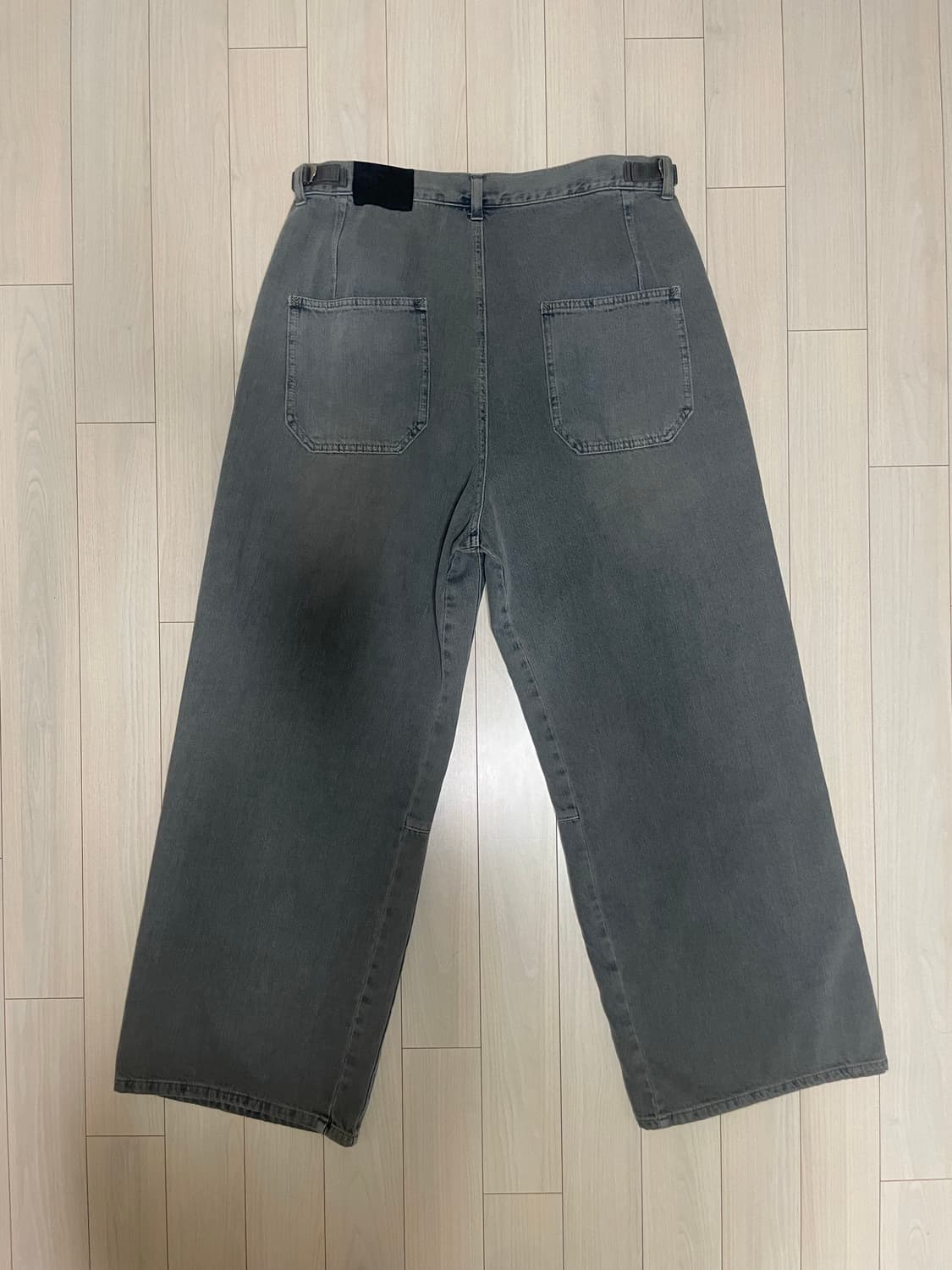 (4) 폴리테루 고시마 데님 팬츠 블리치드 그레이(블루그레이) 상품이미지2