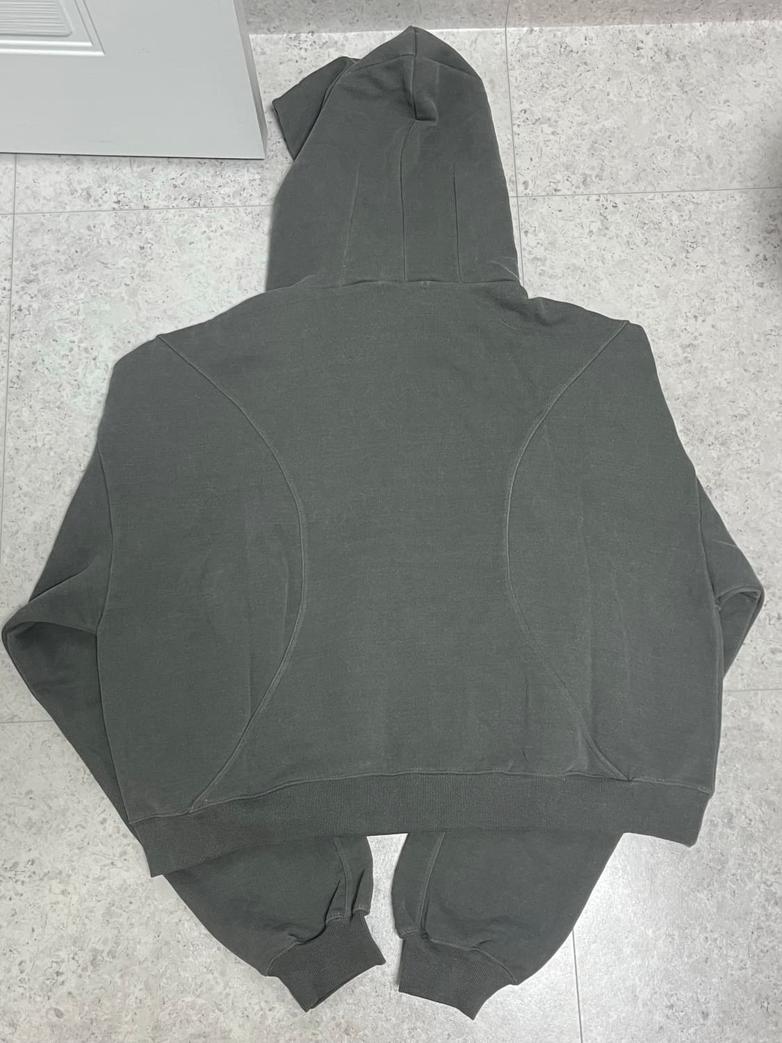 헤비웨이트 빈티지 워싱 후드티 카키 XL 상품이미지4