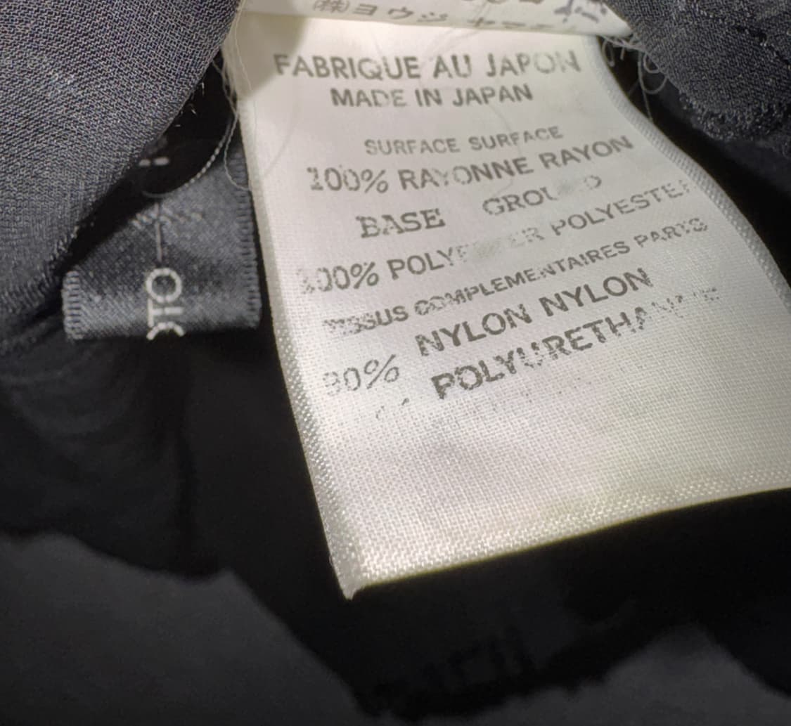 요지야마모토 느와르 시스루 탑 상품이미지3