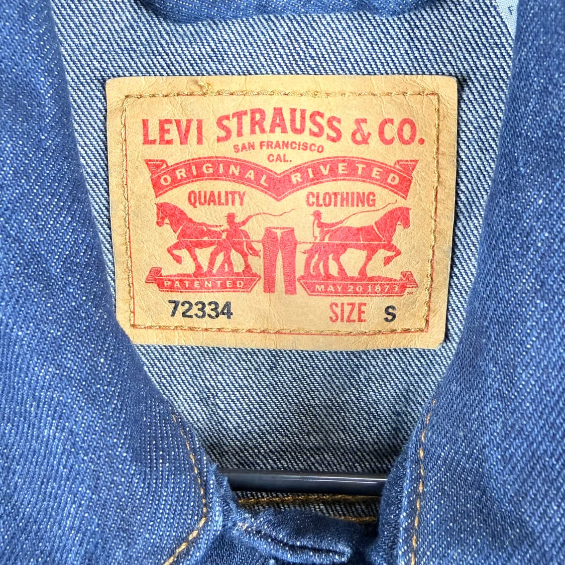 (105) 리바이스 72334 트러커 진청 데님 자켓 상품이미지3