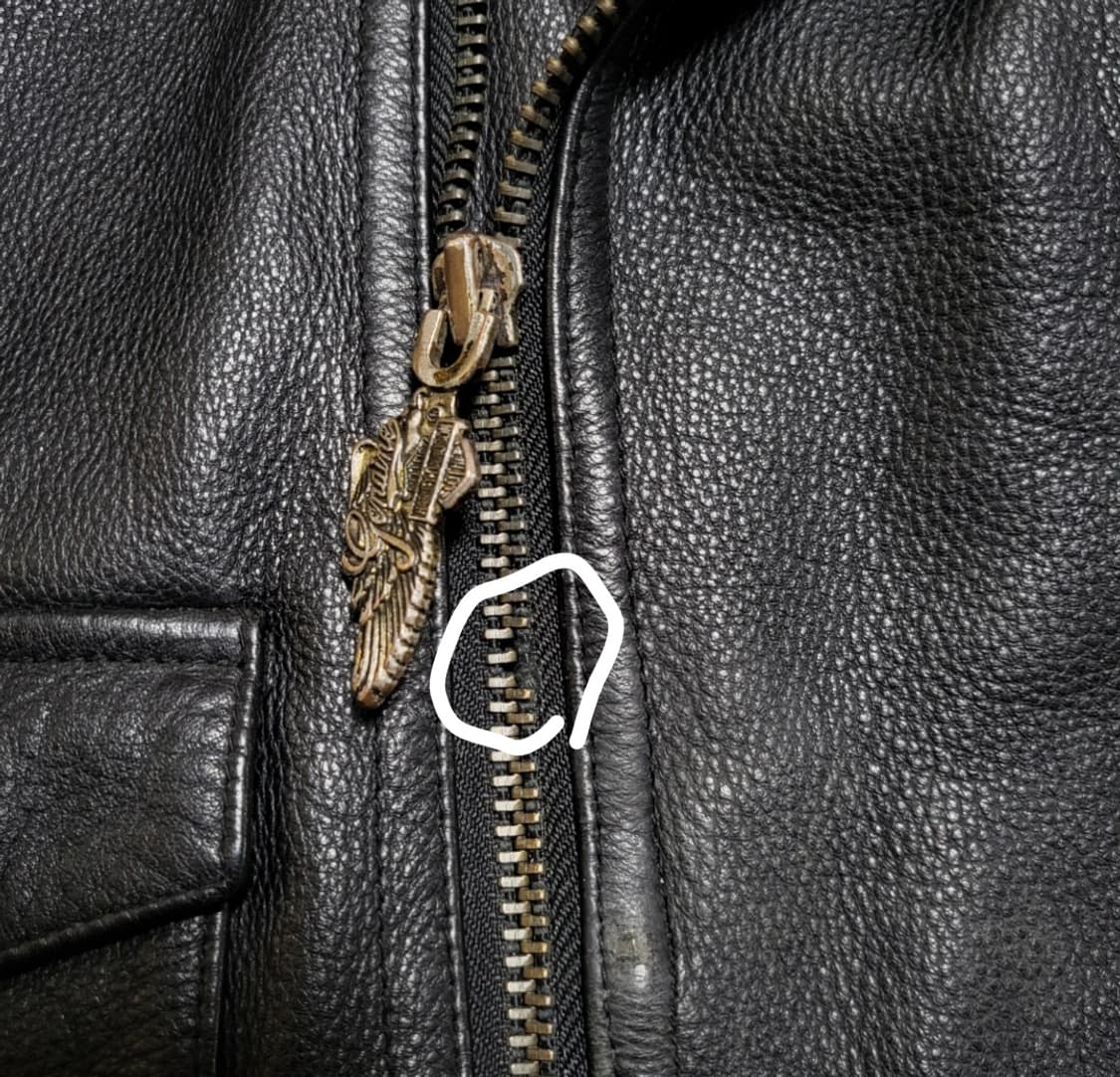 (L) 90s 빈티지 할리데이비슨 가죽자켓 라이더자켓 상품이미지10