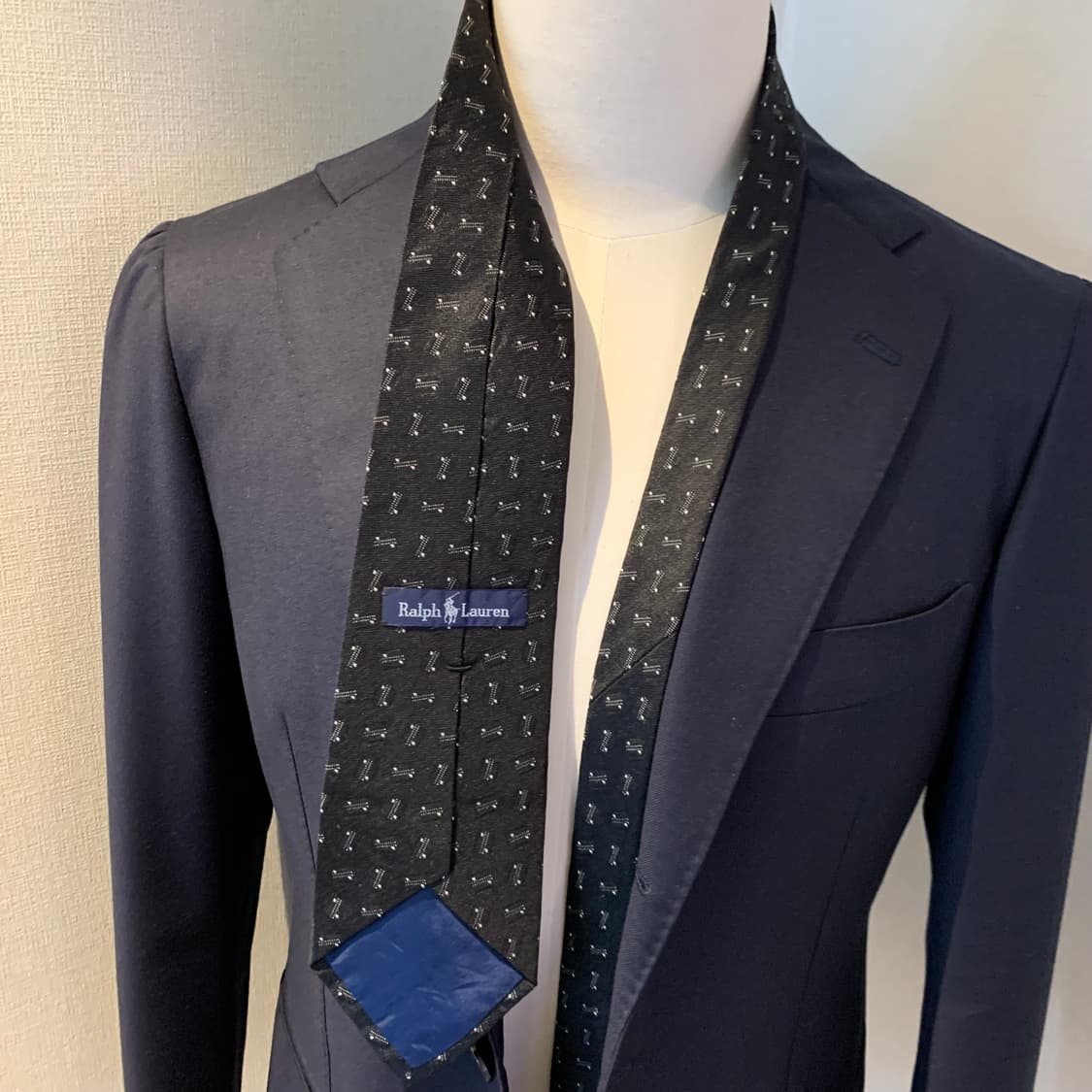 폴로 랄프로멘 명품 클래식넥타이 A+등급 9cm 블랙컬러 상품이미지2