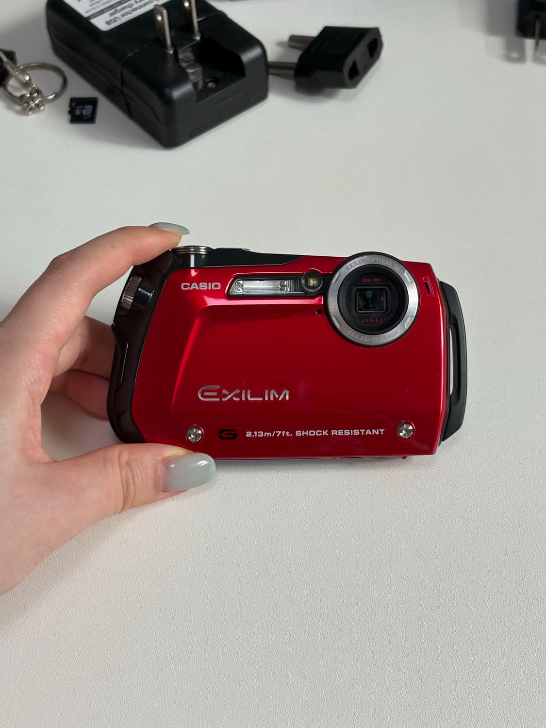 (엔시티 위시 사용/희귀 매물) 카시오 EX-G1 메탈릭 레드❤️ 상품이미지1