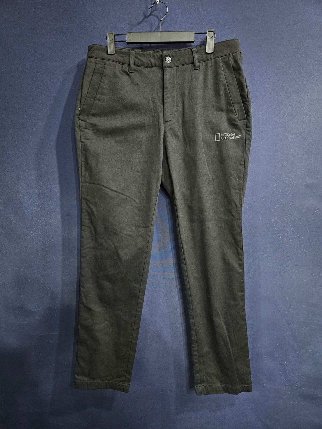 내셔널지오그래픽 블랙차콜 남성 허리 32~33 스판 면바지  상품이미지1