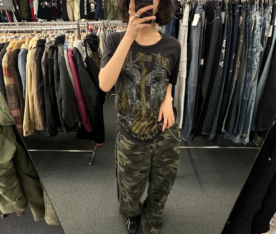 L)Quail Hollow 빈티지 Y2K 프린팅 반팔 상품이미지2