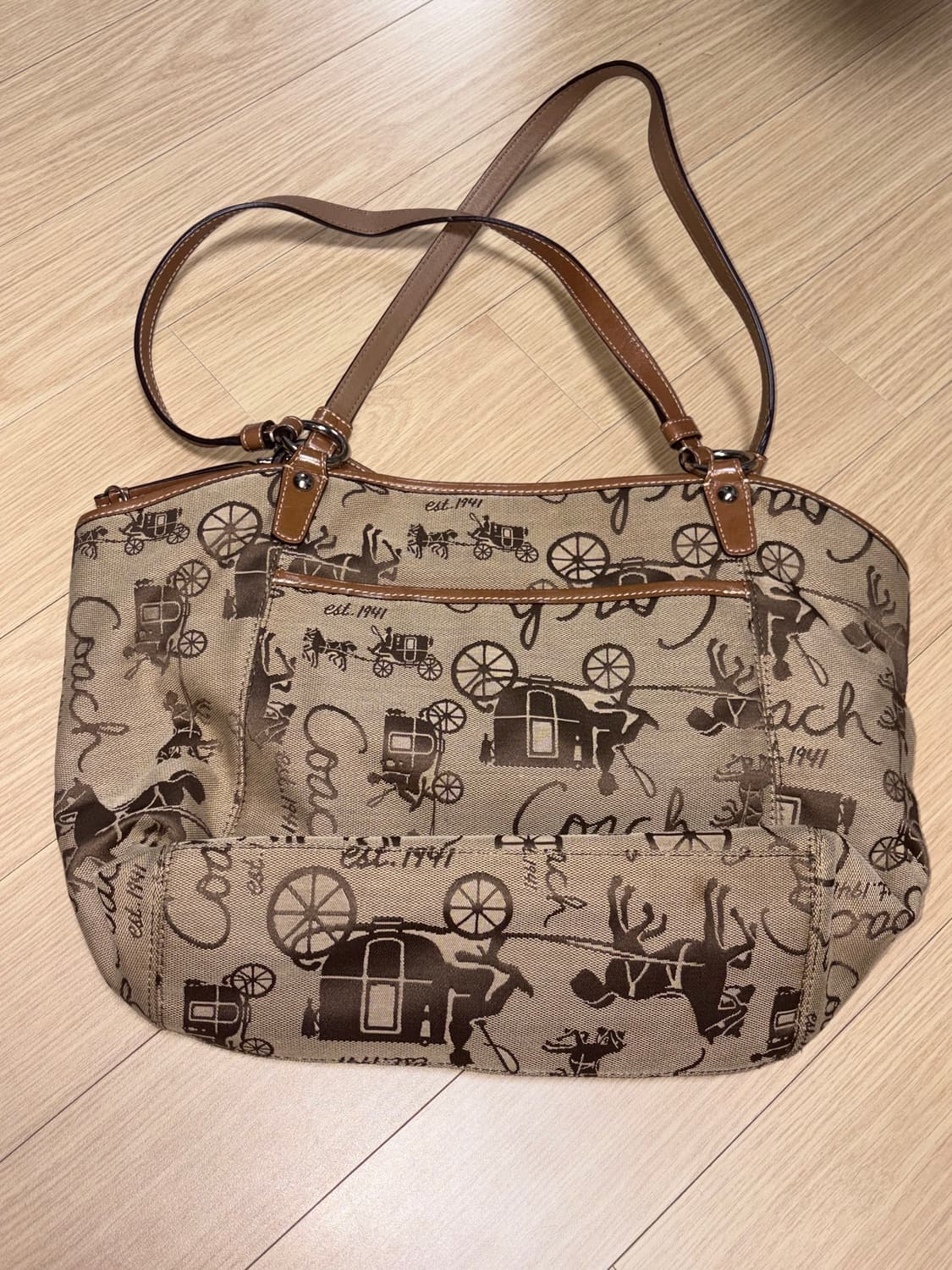 코치 coach 마차갤러리 사륜마차 숄더백 쇼퍼백 상품이미지5