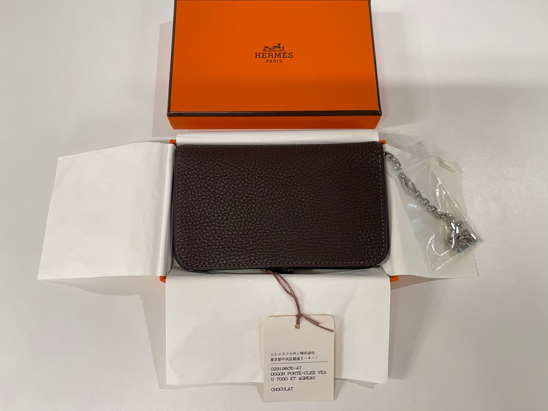 에르메스 도곤 카드지갑 체인 쇼콜라 Hermes 상품이미지6
