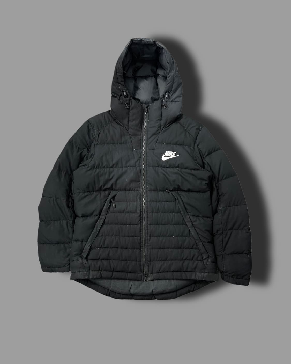 나이키 블랙 후드 경량 패딩 L 상품이미지4
