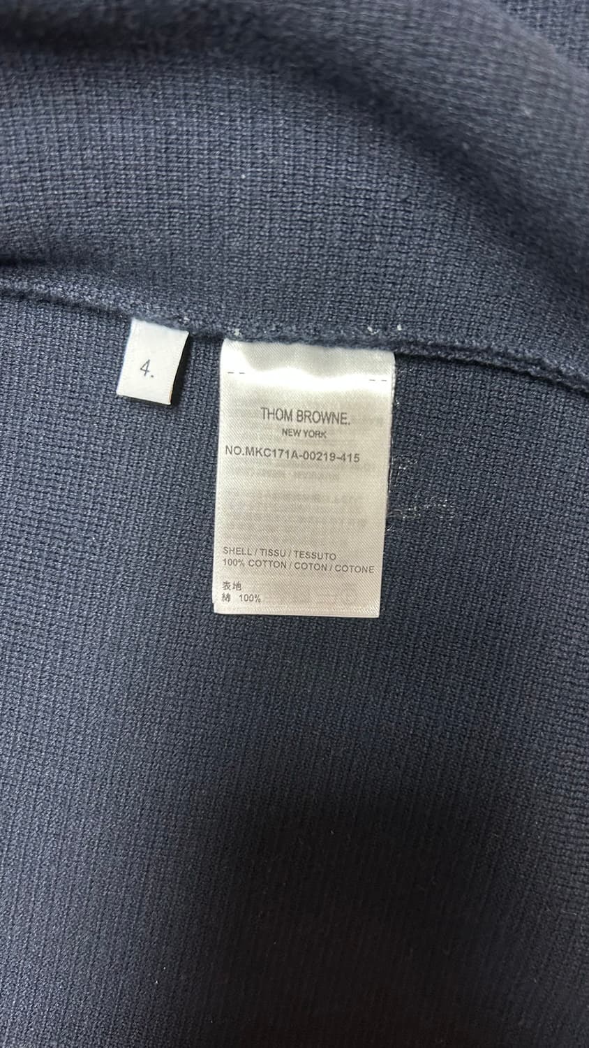 [새상품급,4] 톰브라운 밀라노스티치 가디건 네이비 금장 상품이미지6