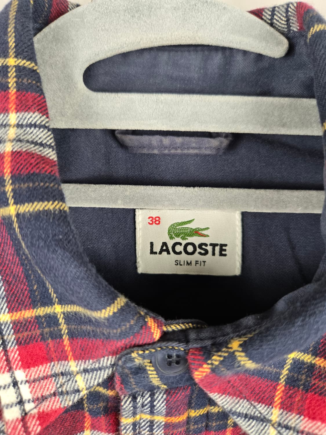 [무료배송]라코스테 38 (95) 남성 패딩 체크 아우터 셔츠 상품이미지8