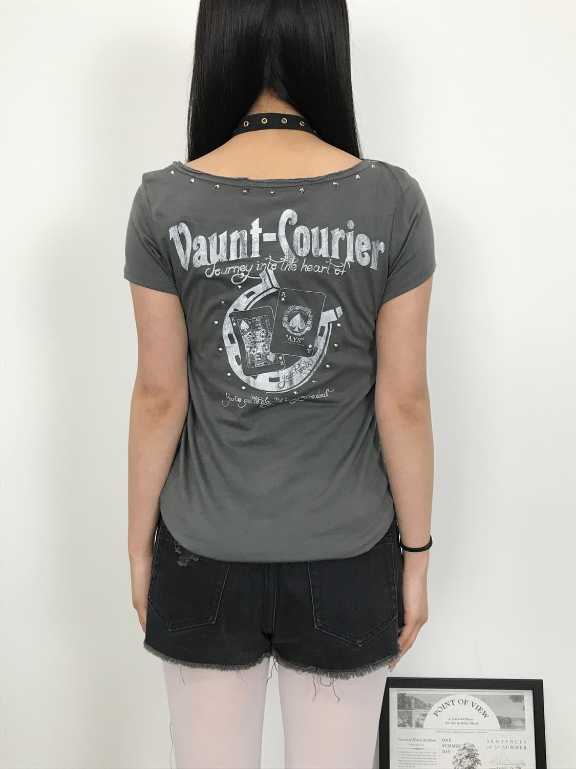 Jpn Studded Y2k Graphic Grunge Tee 상품이미지4