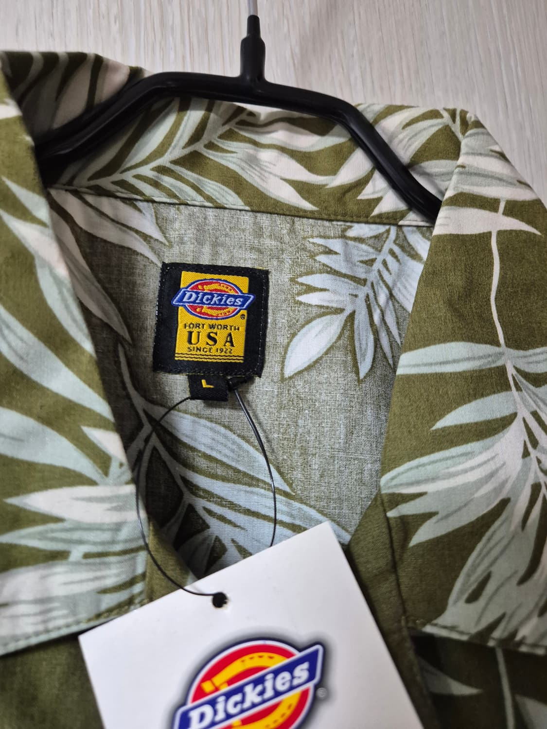 (새제품) 디키즈 USA  하와이안 셔츠 남방  카키 라지 상품이미지4