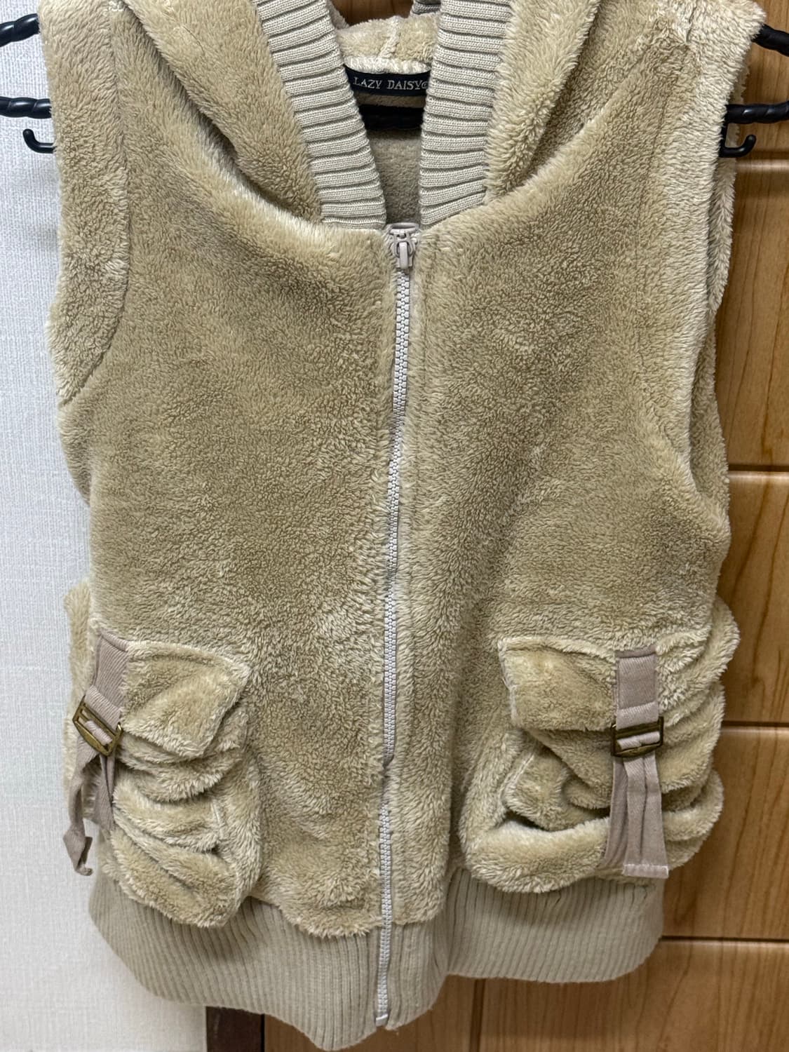 제펜빈티지)모리 퍼 베스트(포켓 디테일) 상품이미지1