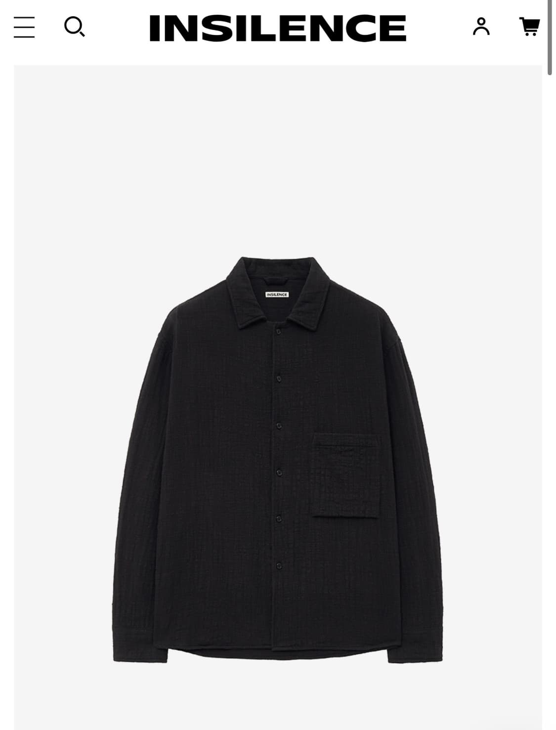 인사일런스 셔츠 상품이미지1