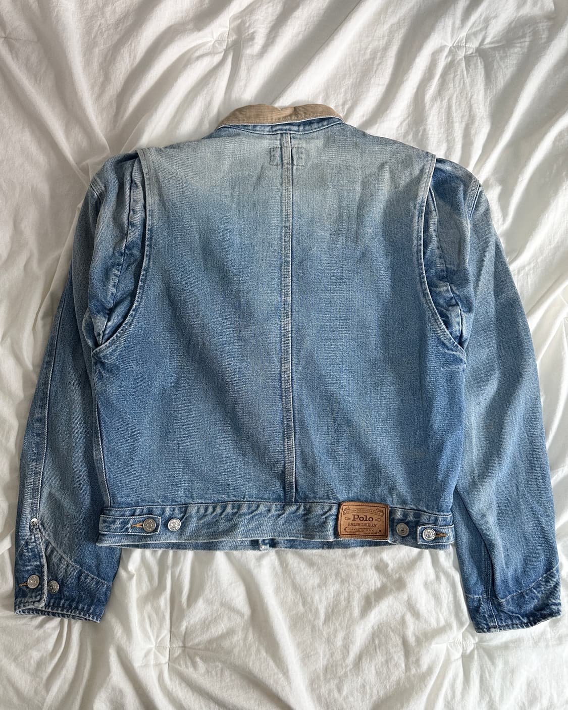 80s usa og polo dungarees denim jacket 상품이미지2