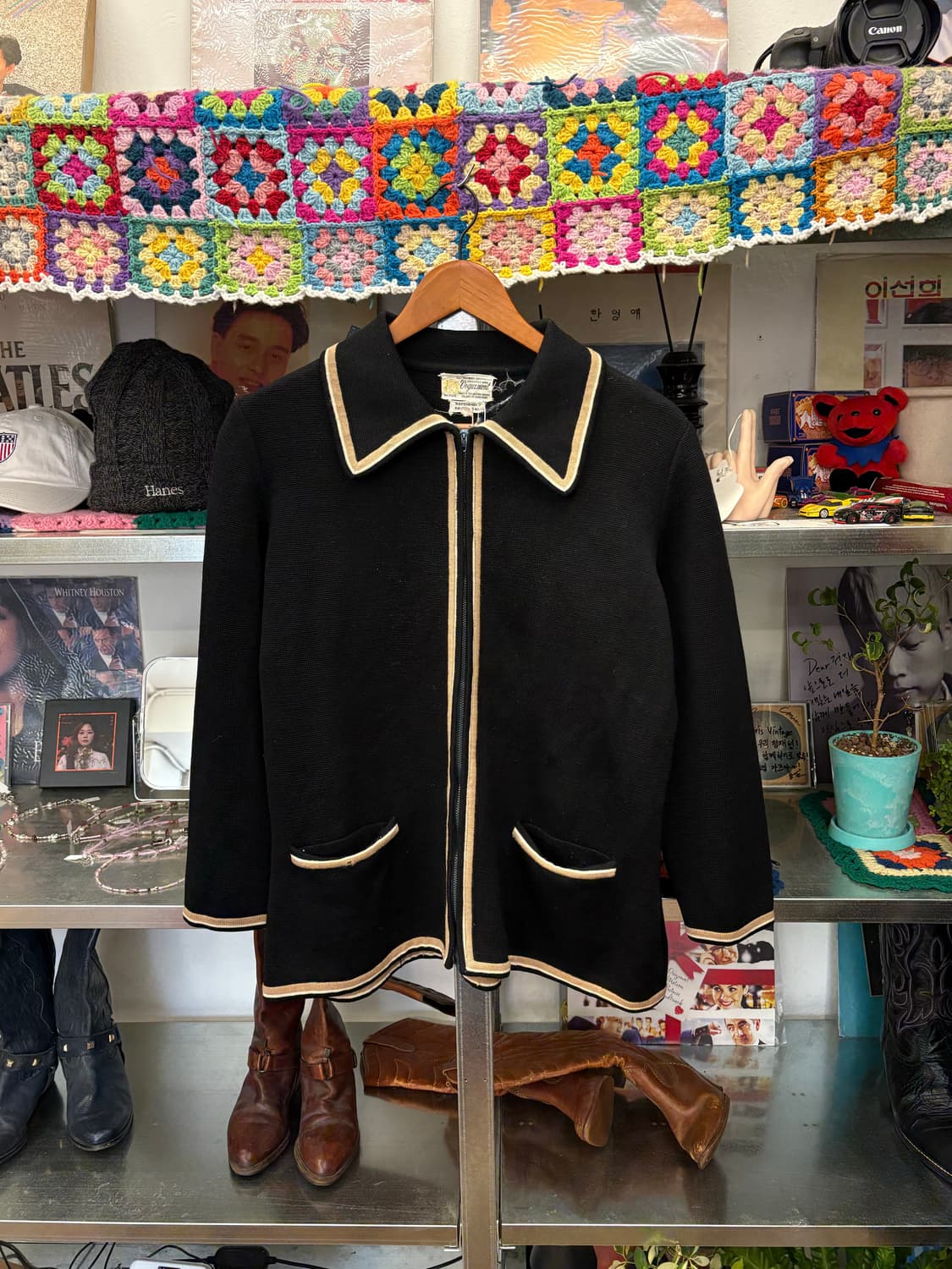 60's Hongkong Made 버진 울 집업 상품이미지1