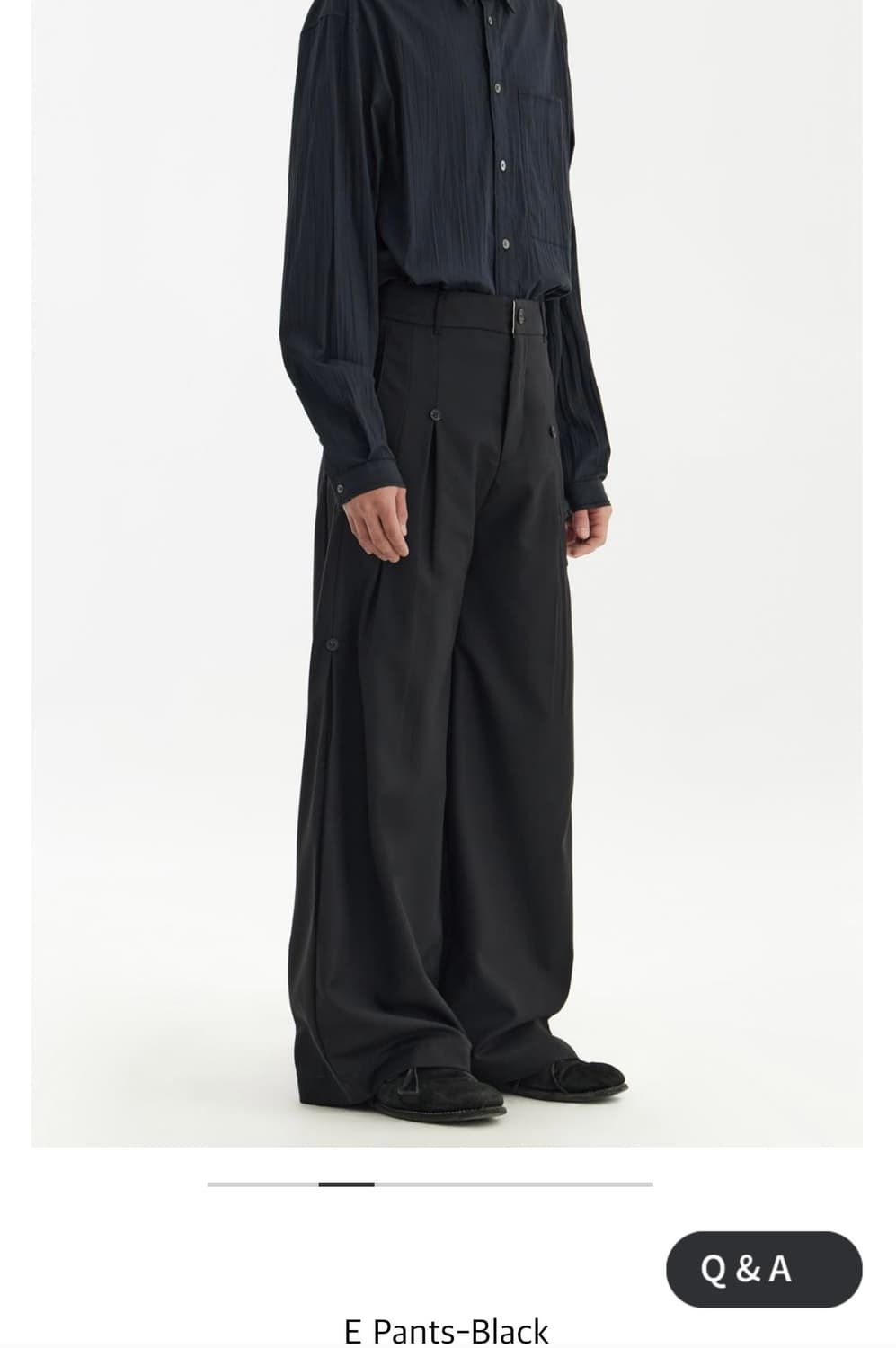 구매s,m)professor.e E Pants-Black 상품이미지2