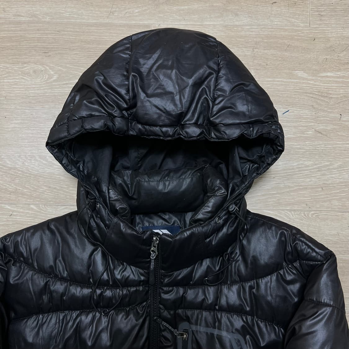 트레스패스 여성 포켓 로고 후드 경량패딩 점퍼 [블랙] L/100 상품이미지2