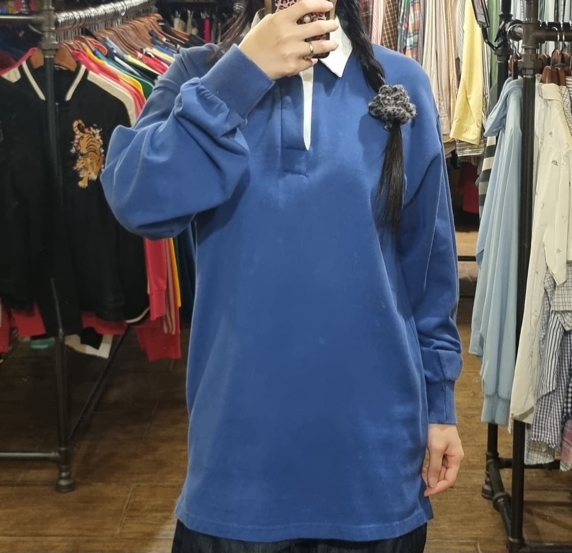 [Hi] 빈티지 럭비티 블루 상품이미지4