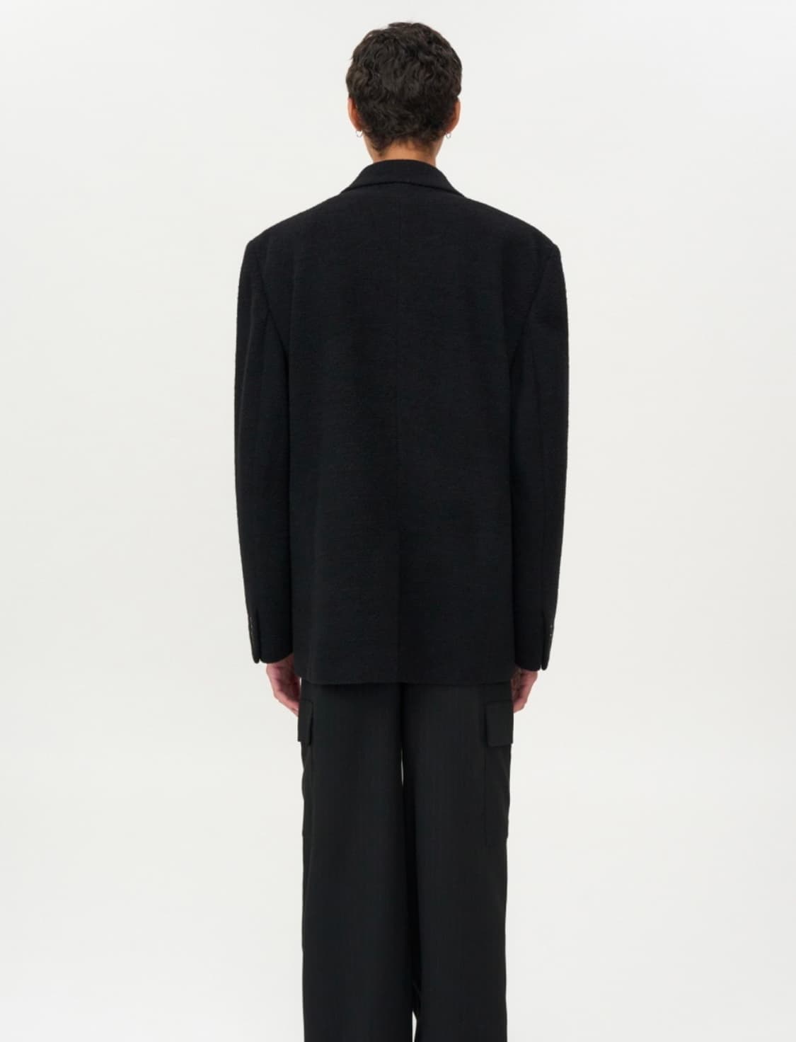 인사일런스 텍스처드 울 블레이저 M 상품이미지4