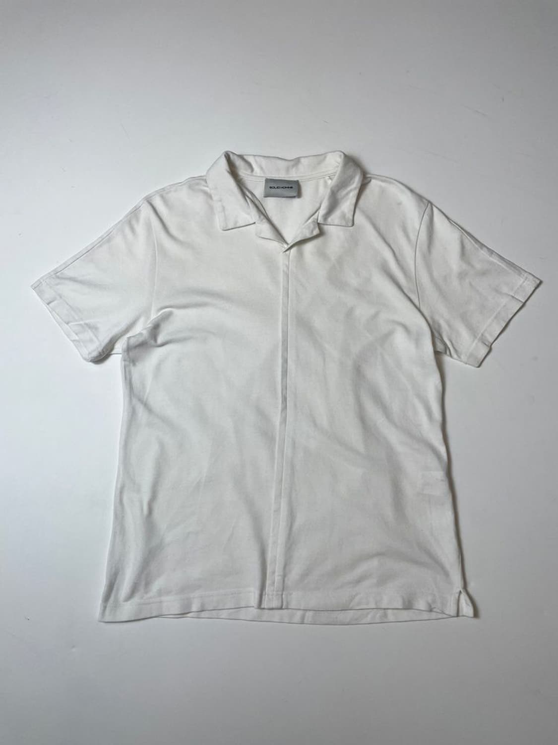 솔리드옴므 18SS 오픈 카라넥 반팔 티셔츠 PN9531 상품이미지1