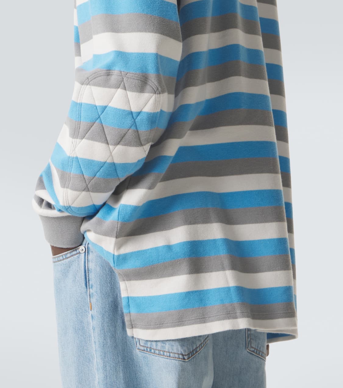 [S,M,L,XL]이알엘 ERL 26ss 스트라이프 폴로티/블루 상품이미지3