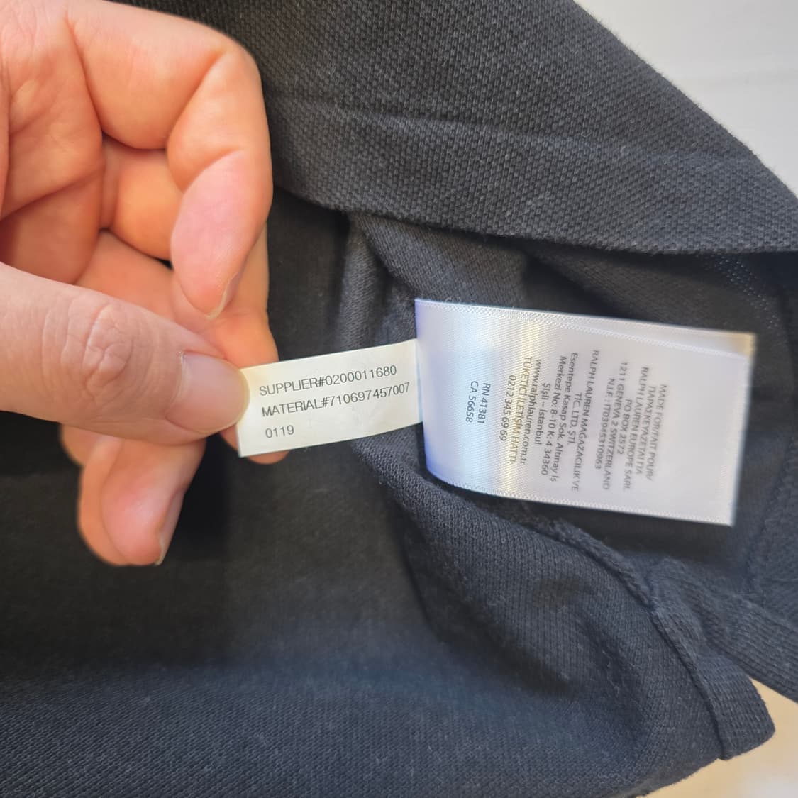 [L]폴로 랄프로렌 블랙 빅포니 반팔 카라티 상품이미지5