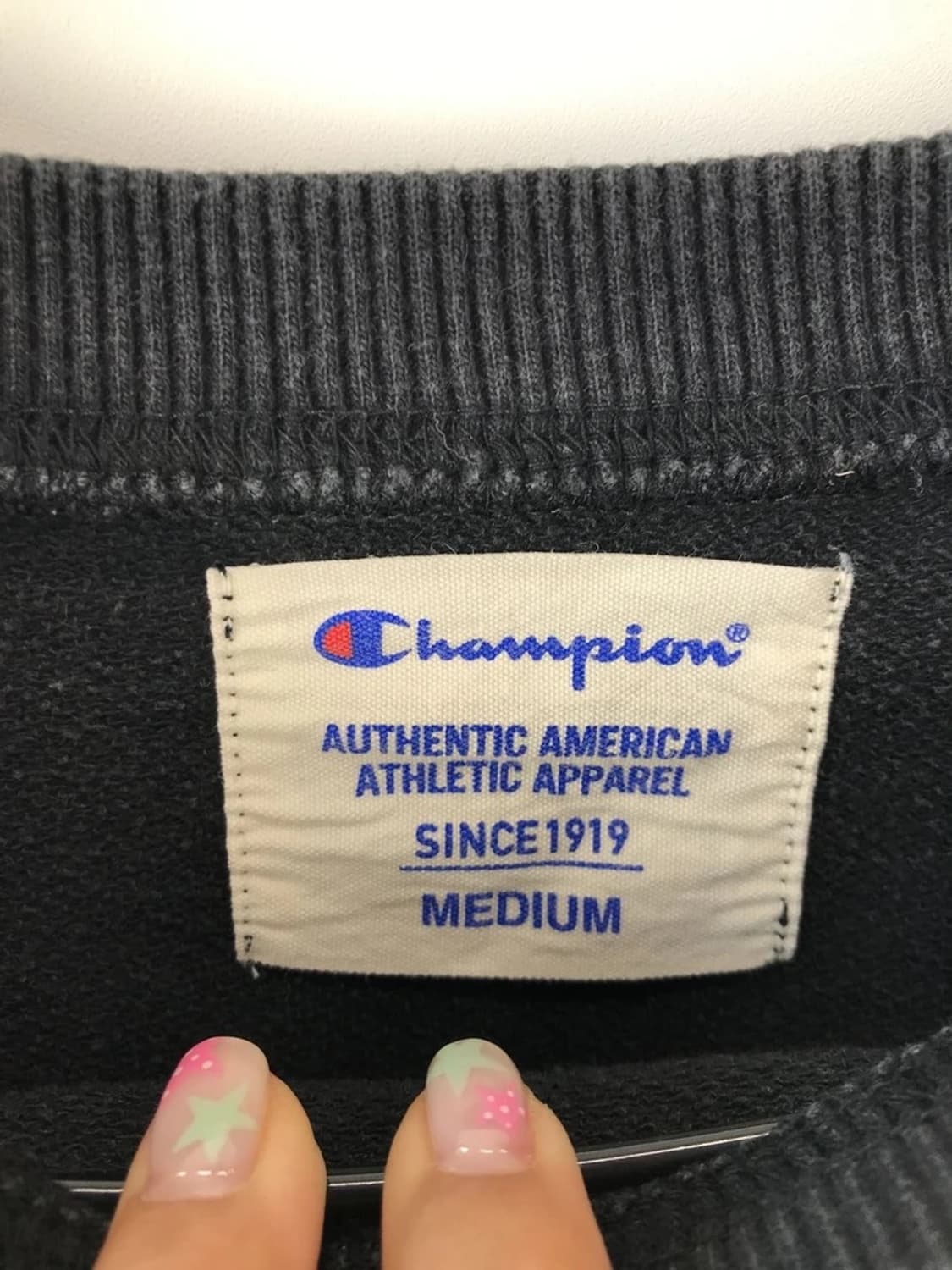 Champion Sleeve Logo Black Sweatshirt 상품이미지6