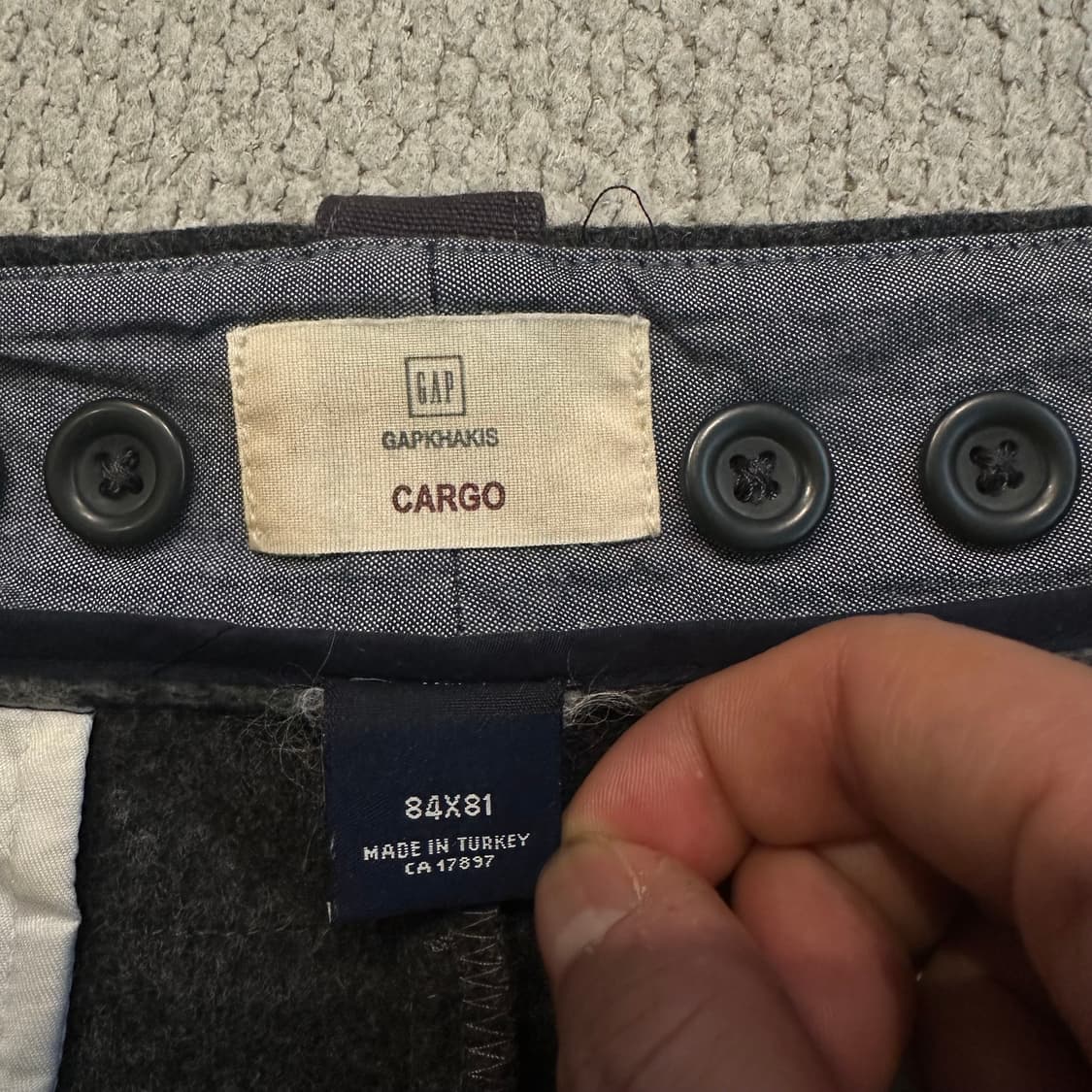 올드갭 GAP 울 세미플레어 카고 팬츠 상품이미지5