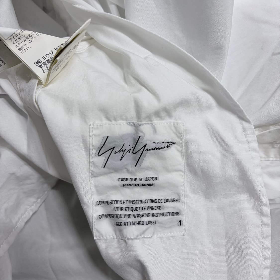 요지 야마모토 19ss 핸드 페인팅 롱 셔츠 상품이미지7