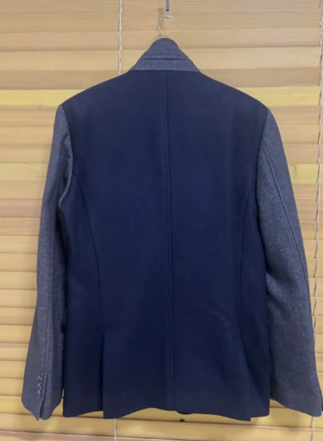 지오송지오 남성 네이비배색울자켓 105 상품이미지4