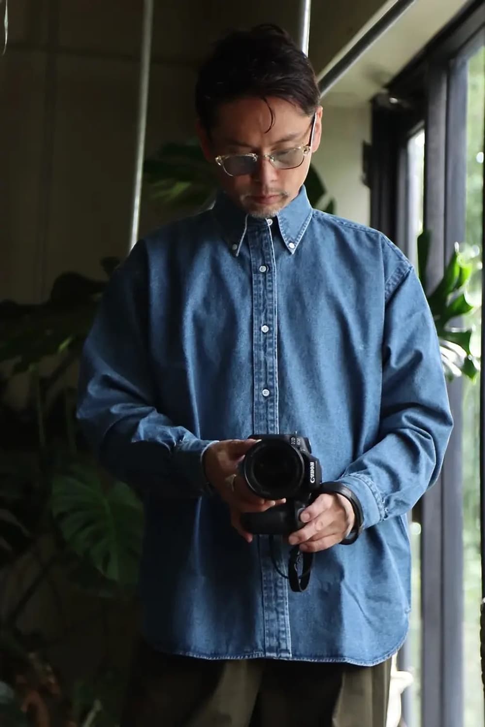 22fw A.presse 아프레쎄 BD 데님 셔츠 L.Indigo 3 상품이미지2