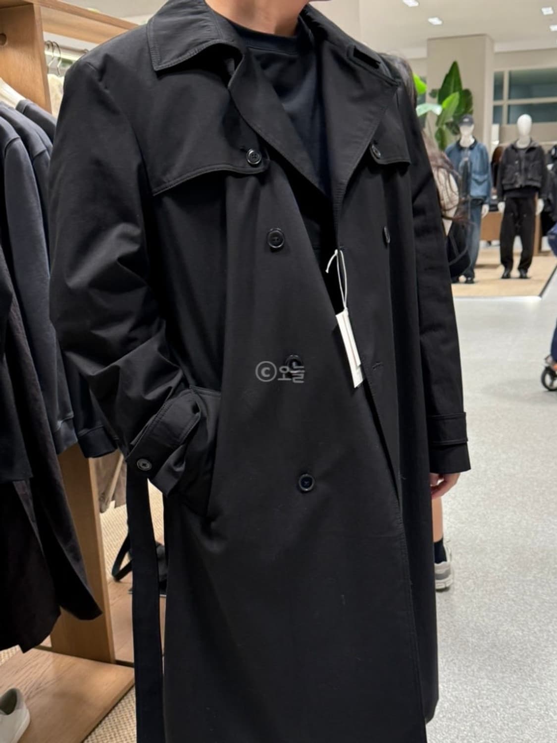 24fw 자라 origins 하이테크 트렌치코트 M 상품이미지3