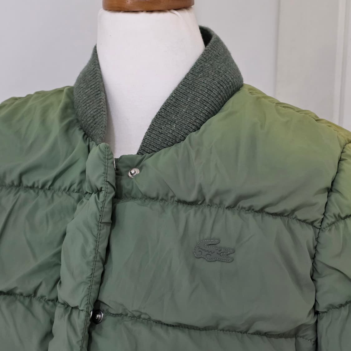 라코스테) 정품 빈티지 오리털 그린 구스 경량패딩 상품이미지2