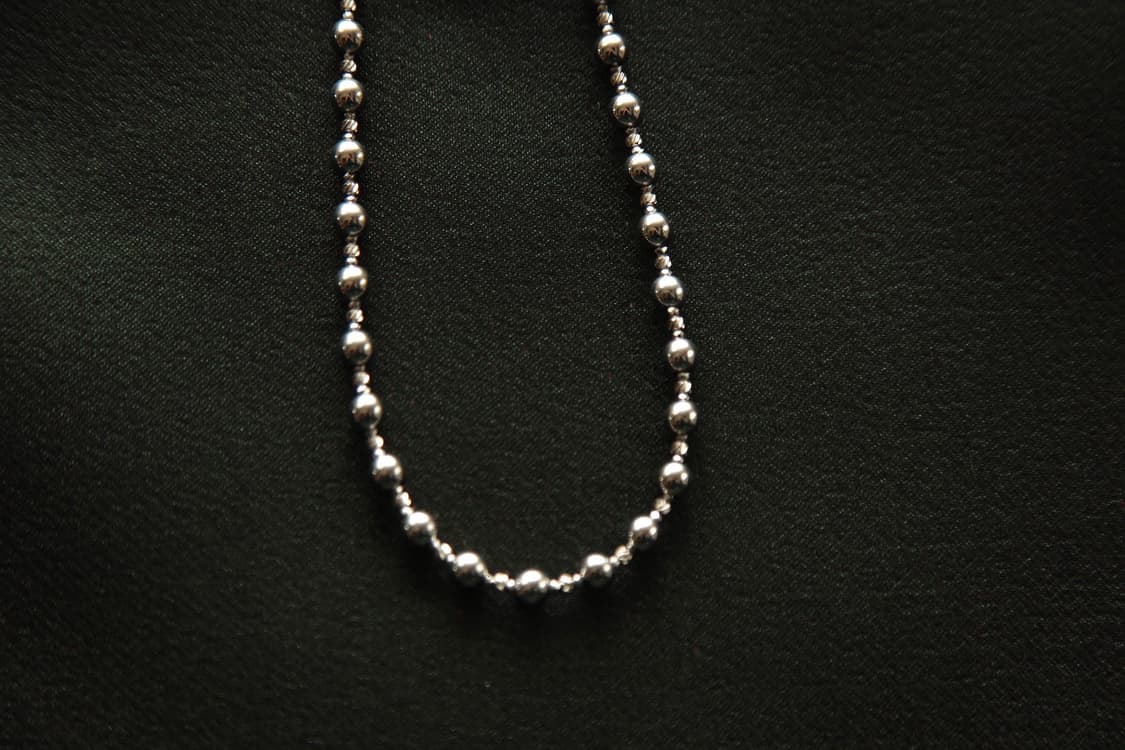 CASIOPEIA Ball Chain Necklace 인식표 원석목걸이 상품이미지2