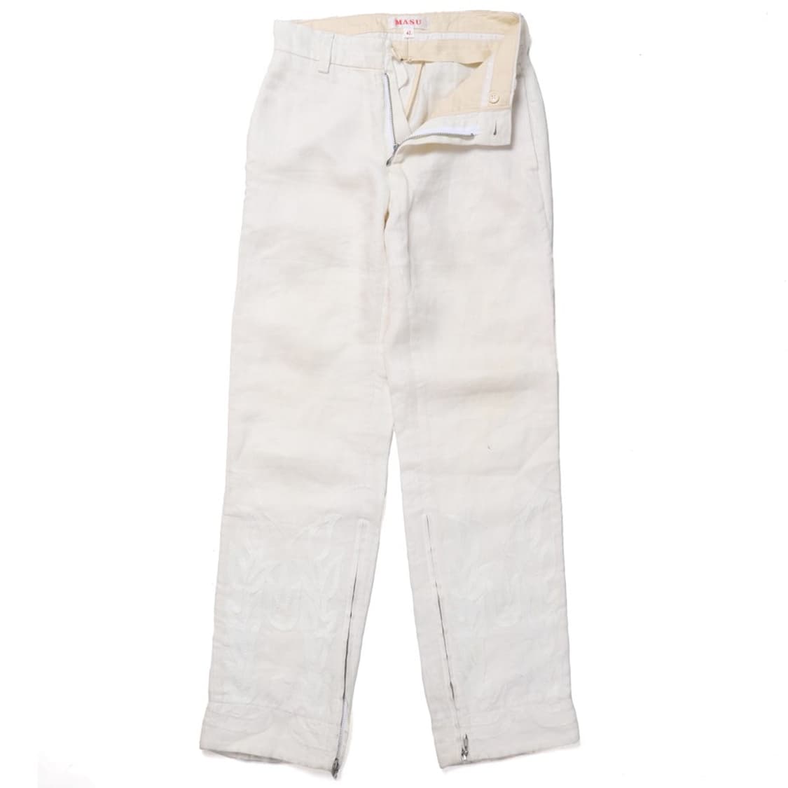 마수 Masu Embroidery Western Trousers 
 
 상품이미지5