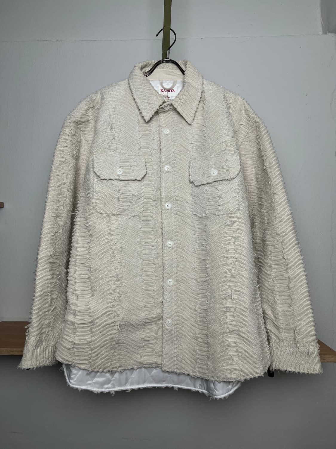 카미야 KAMIYA 웨이브 누빔 셔츠 자켓 상품이미지1