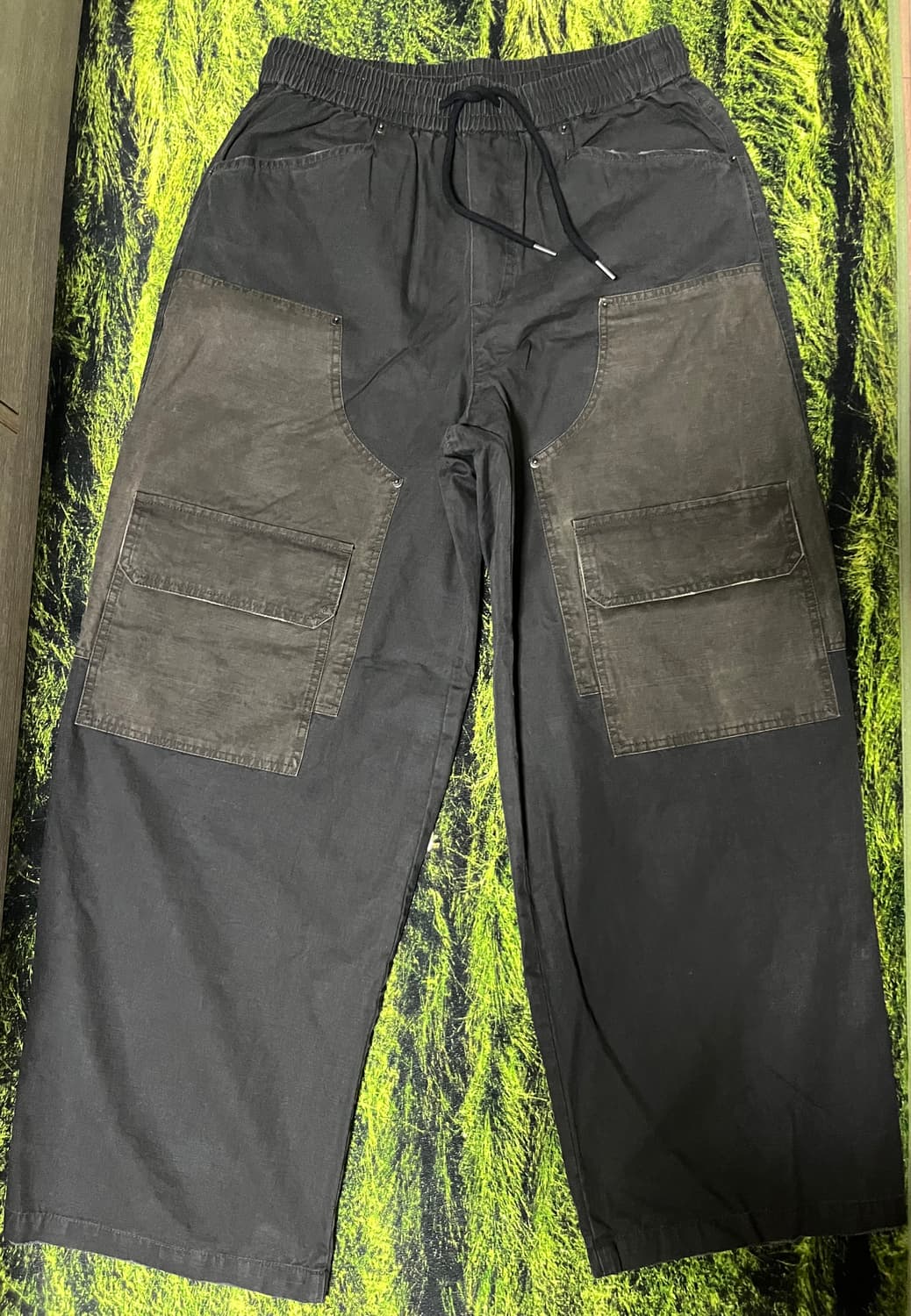 헤더헬렌 더블 패치 와이드 팬츠 상품이미지2