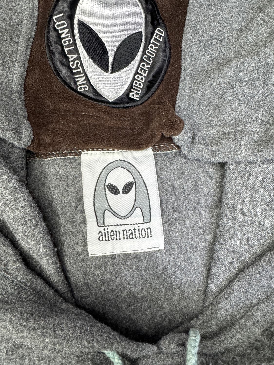 빈티지 90s ALIEN NATION 에일리언 네이션 플리스 후드 OS 상품이미지6